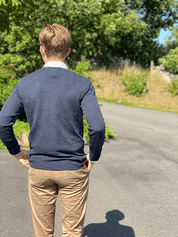 4020 RAM Genser V, Merino, Midnight Blue Melange