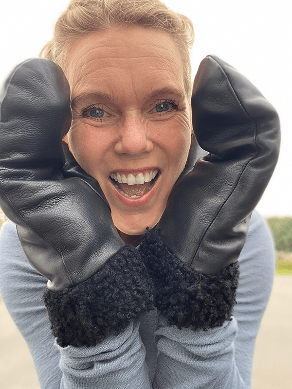 Matera Votter, Skinn, Black