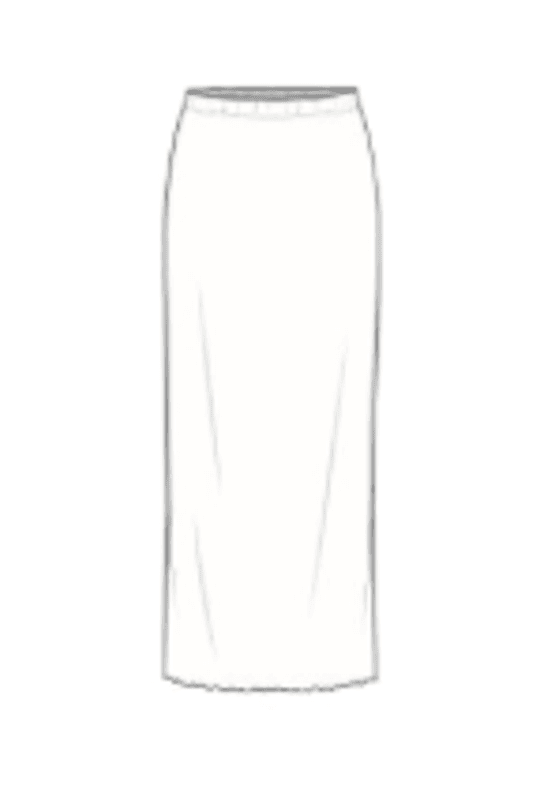 5005 Skjørt Lang, Earth Melange, Merino