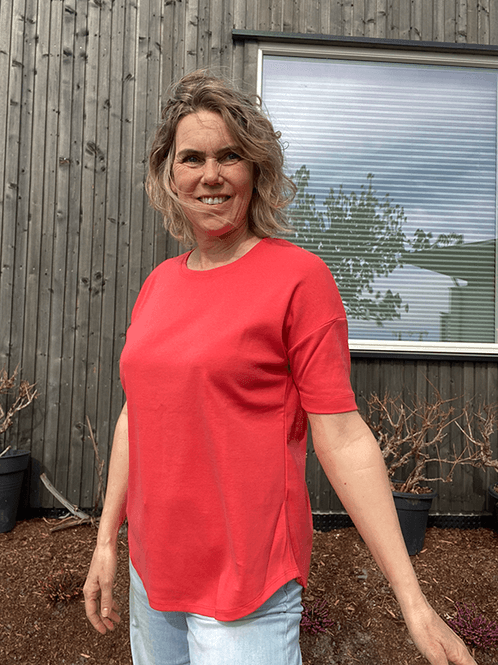 Hovedbilde 4305 T-Skjorte, Sorbet Red, Bomull