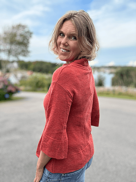 Hovedbilde 4051 Genser, Merino, Terracotta Melange