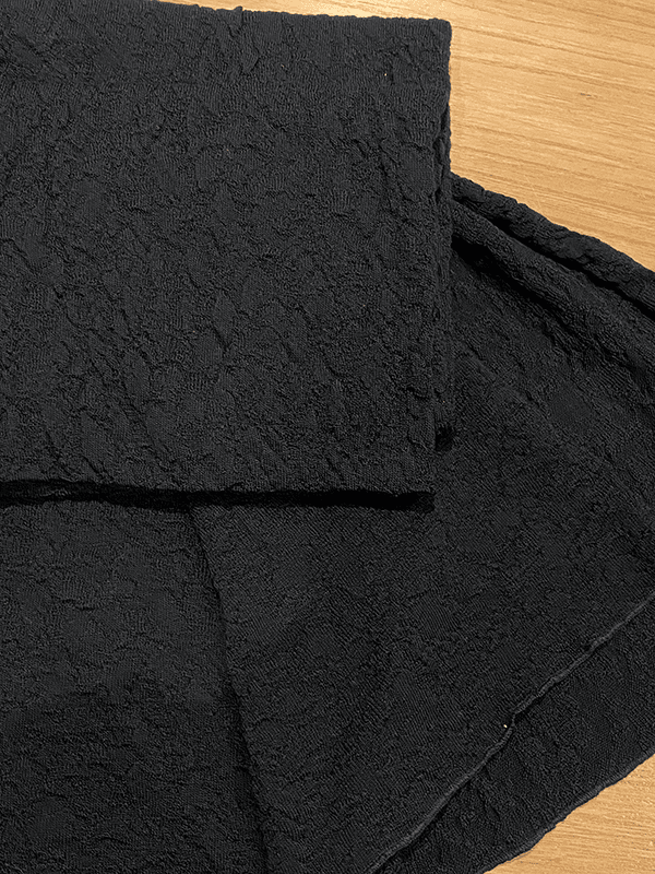 1503 Skjerf 58x200cm, Black, Bubble Wool